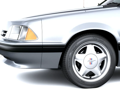 Mustang Convertible 1987-1993 3D Model