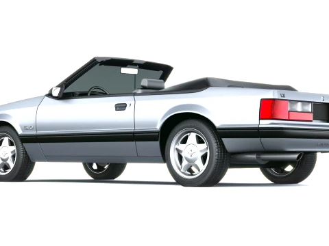 Mustang Convertible 1987-1993 3D Model