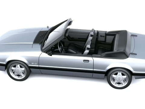 Mustang Convertible 1987-1993 3D Model