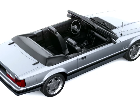 Mustang Convertible 1987-1993 3D Model