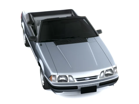 Mustang Convertible 1987-1993 3D Model