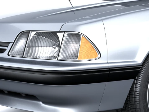Mustang Convertible 1987-1993 3D Model