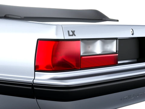 Mustang Convertible 1987-1993 3D Model