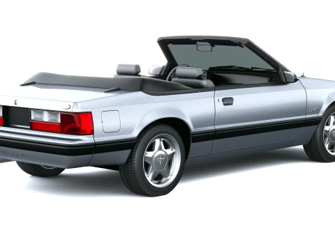 Mustang Convertible 1987-1993 3D Model