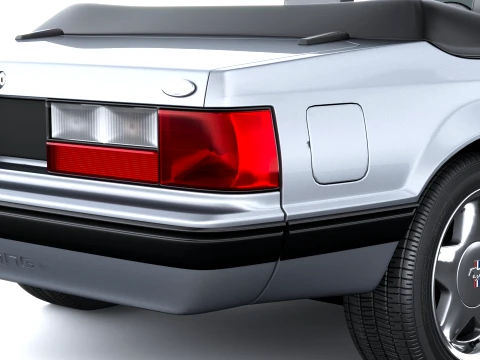 Mustang Convertible 1987-1993 3D Model