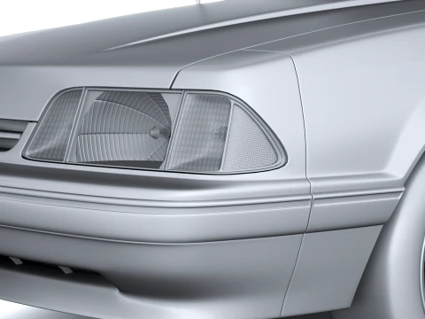 Mustang Convertible 1987-1993 3D Model