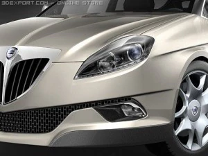 Lancia Delta 2009 Hatchback 3D Model