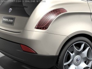 Lancia Delta 2009 Hatchback 3D-Modell