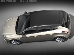 Lancia Delta 2009 Hatchback 3D Model