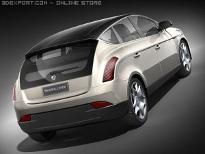 Lancia Delta 2009 midpoly 3D Model