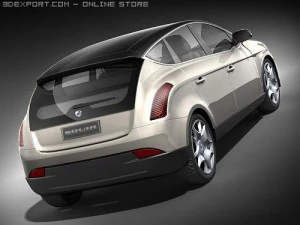 Lancia Delta 2009 midpoly 3D Model