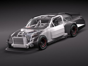 Chevrolet SS Nascar 2013 3D Model