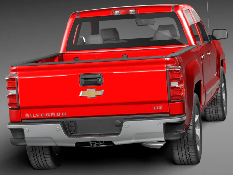 Chevrolet Silverado 1500 crew cab 2013 3D Model