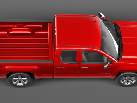Chevrolet Silverado 1500 crew cab 2013 3D-Modell