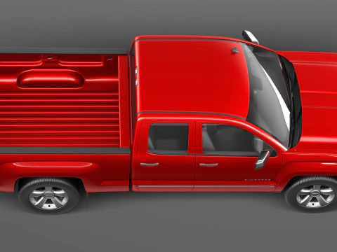 Chevrolet Silverado 1500 crew cab 2013 3D Model