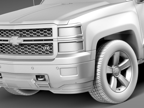 Chevrolet Silverado 1500 crew cab 2013 3D-Modell