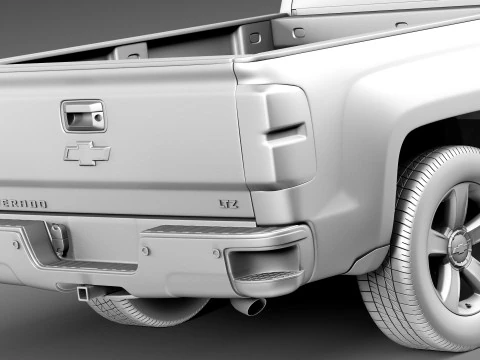 Chevrolet Silverado 1500 crew cab 2013 3D Model