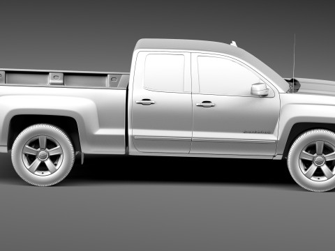 Chevrolet Silverado 1500 crew cab 2013 3D-Modell