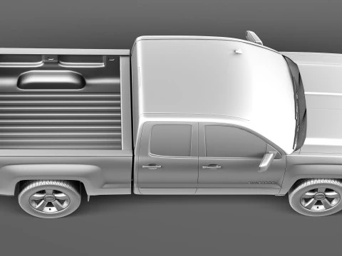 Chevrolet Silverado 1500 crew cab 2013 3D Model