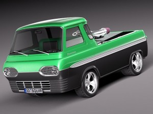 E100 Econoline 1961-1967 free sample model Modello 3D