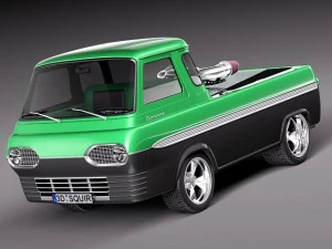 E100 Econoline 1961-1967 free sample model 3D Model