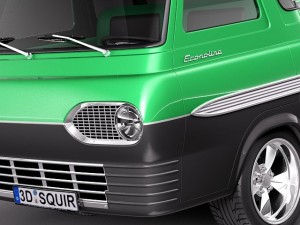 E100 Econoline 1961-1967 free sample model Modelo 3D