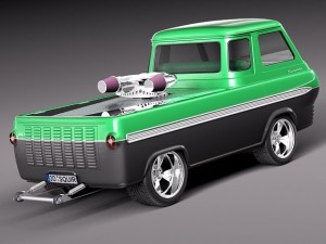 E100 Econoline 1961-1967 free sample model Modelo 3D