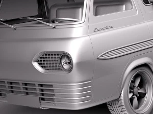 E100 Econoline 1961-1967 free sample model 3D Model