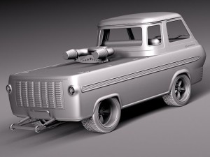 E100 Econoline 1961-1967 free sample model Modelo 3D
