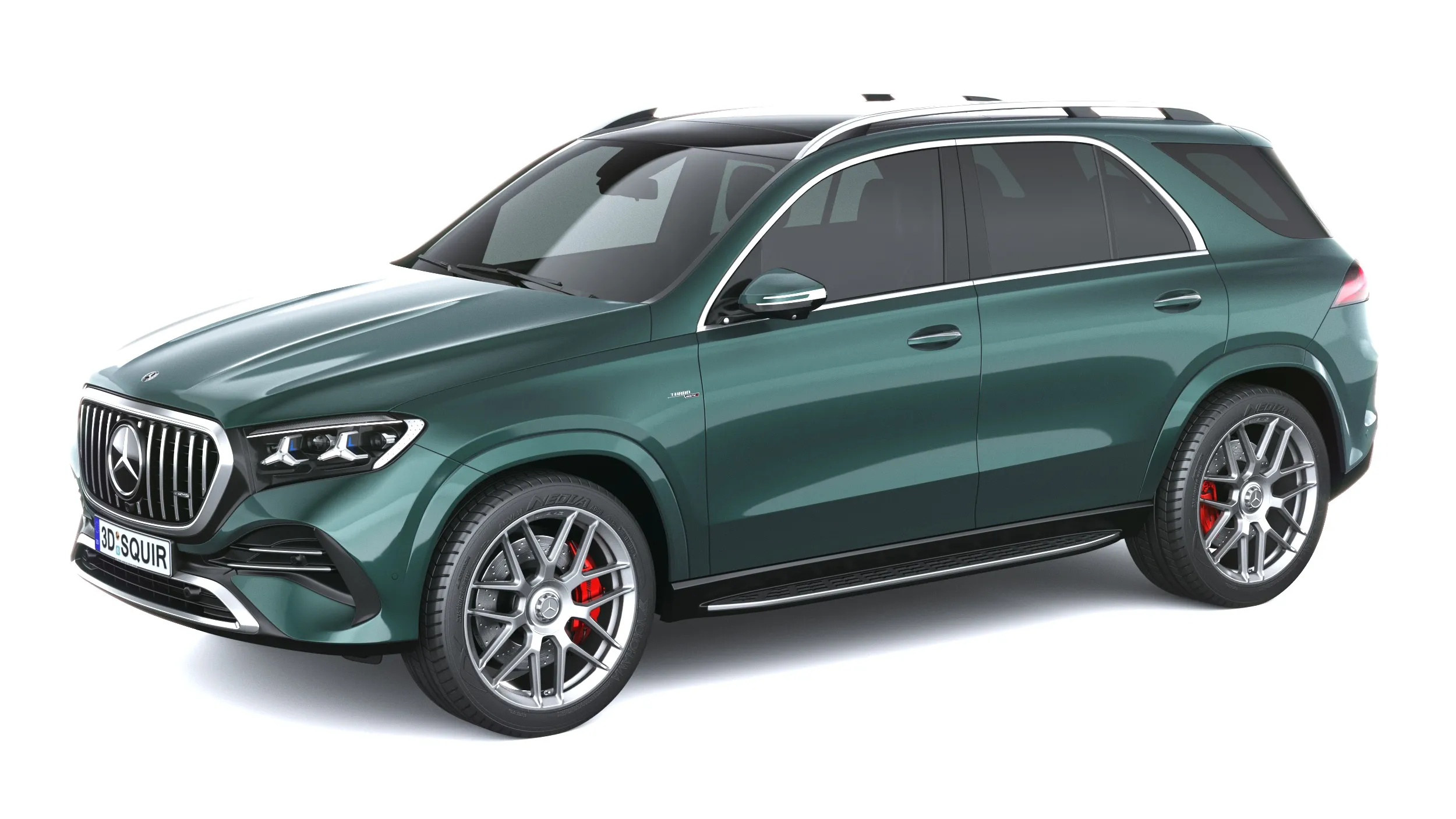 Mercedes-Benz GLE 53 AMG 2027 3D Model .c4d .max .obj .3ds .fbx .stl .blend