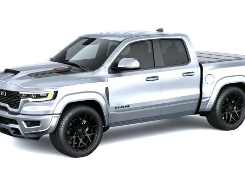 Ram 1500 Rumble Bee Quad Cab 2027 3D Model