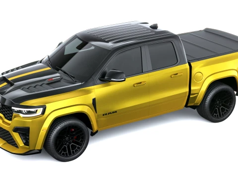 Ram 1500 Rumble Bee SRT Quad Cab 2027 3D Model