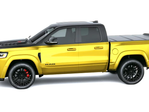 Ram 1500 Rumble Bee SRT Quad Cab 2027 3D Model