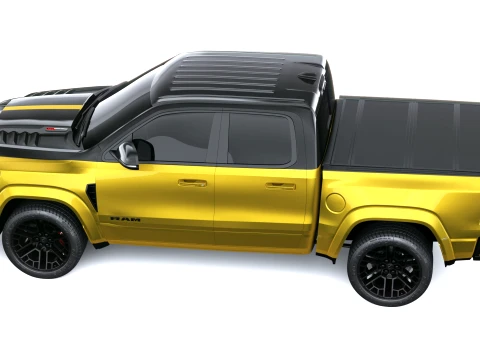 Ram 1500 Rumble Bee SRT Quad Cab 2027 3D Model