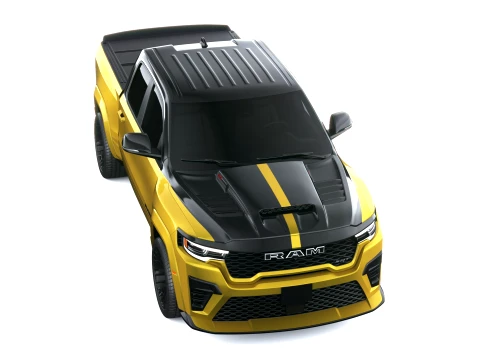 Ram 1500 Rumble Bee SRT Quad Cab 2027 3D Model