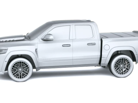 Ram 1500 Rumble Bee SRT Quad Cab 2027 3D Model