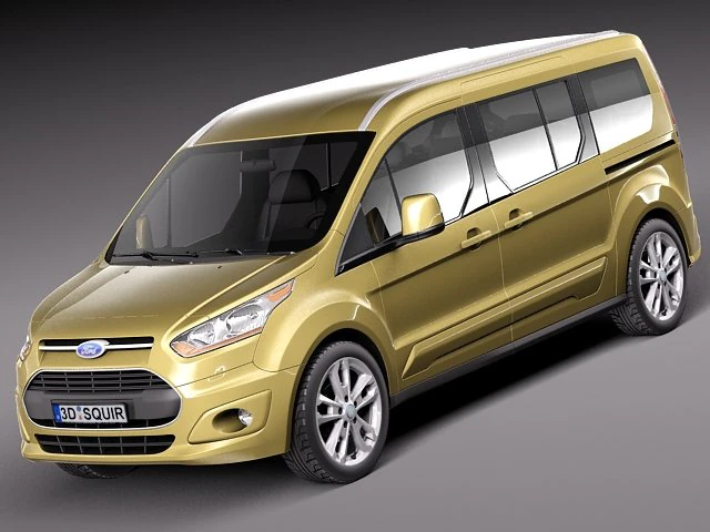 Transit Connect Wagon 2014 3D Model .c4d .max .obj .3ds .fbx .stl .blend 