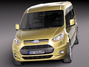 Transit Connect Wagon 2014 3D Model