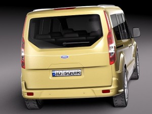 Transit Connect Wagon 2014 3D Model