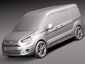 Transit Connect Wagon 2014 3D Model