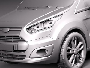 Transit Connect Wagon 2014 3D Model
