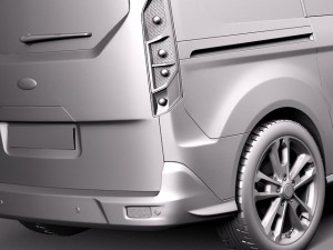 Transit Connect Wagon 2014 3D Model