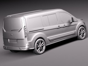 Transit Connect Wagon 2014 3D Model