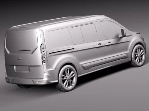 Transit Connect Wagon 2014 3D Model