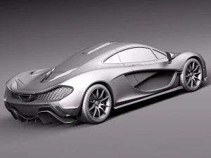 Mclaren P1 Concept 2013 3D Model