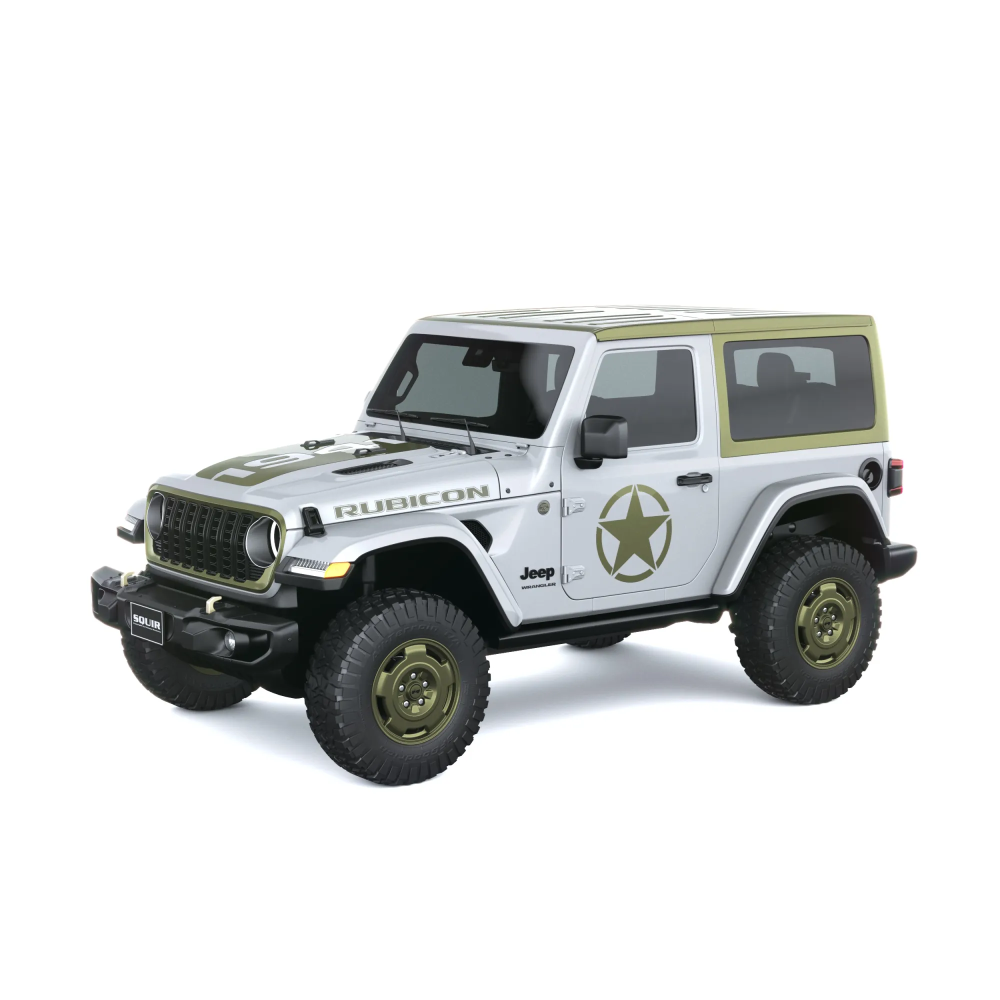 Jeep Wrangler Sarge 2027 3D Model .c4d .max .obj .3ds .fbx .stl .blend 