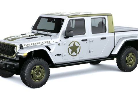 Jeep Wrangler Sarge Pickup 2027 3D Model