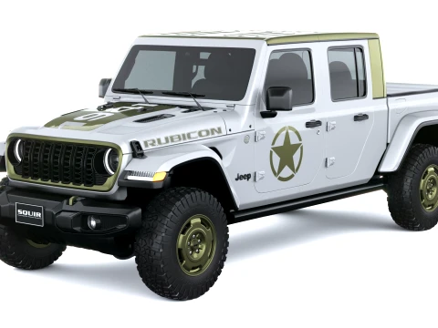 Jeep Wrangler Sarge Pickup 2027 3D Model