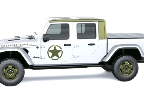 Jeep Wrangler Sarge Pickup 2027 3D Model