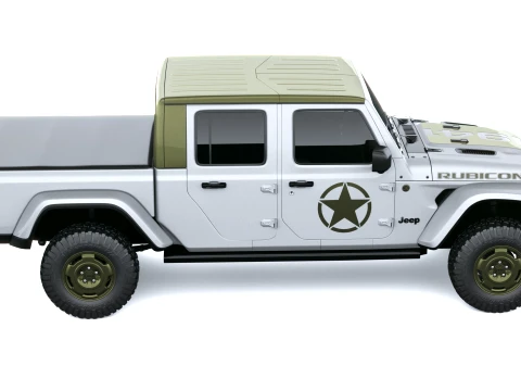 Jeep Wrangler Sarge Pickup 2027 3D Model